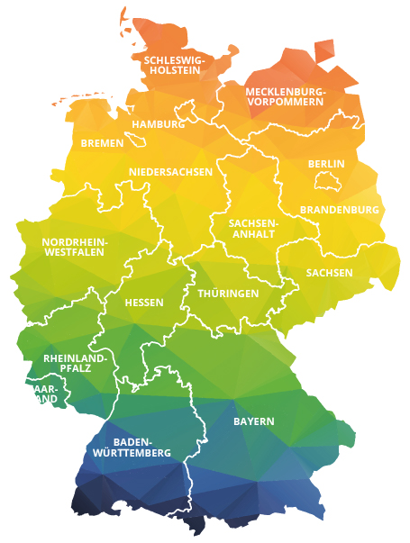 Alle Bundesländer auf ausbildung123.de