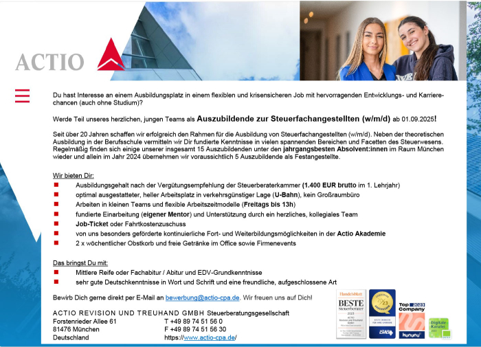ACTIO REVISION UND TREUHAND GMBH Steuerberatungsgesellschaft