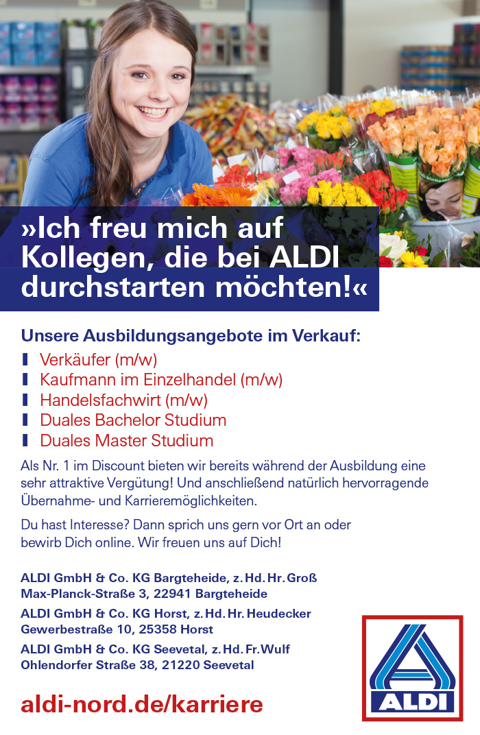 Freie Ausbildungsplätze Aldi GmbH & Co. KG Bargteheide