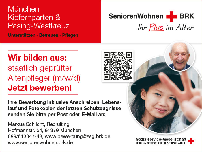 Freie Ausbildungsplätze SozialserviceGesellschaft des Bayerischen Roten Kreuzes GmbH