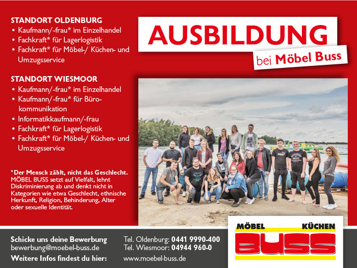 Freie Ausbildungsplatze Mobel Buss Einrichtungshaus Gmbh Co Kg