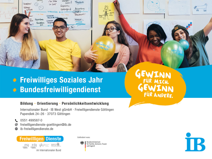 Internationaler Bund - IB West gGmbH, Freiwilligendienste Göttingen
