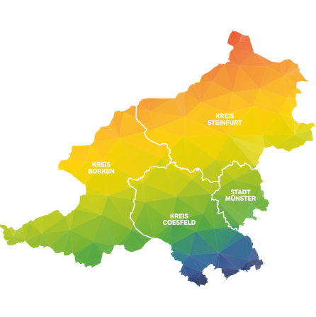 Kreis Steinfurt, Kreis Borken, Kreis Coesfeld, Stadt Münster 2027