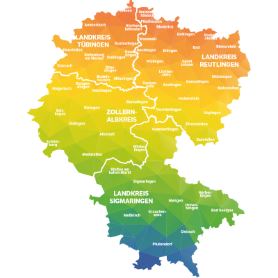 Landkreis Reutlingen, Landkreis Sigmaringen, Landkreis Tübingen & Zollernalbkreis 2024