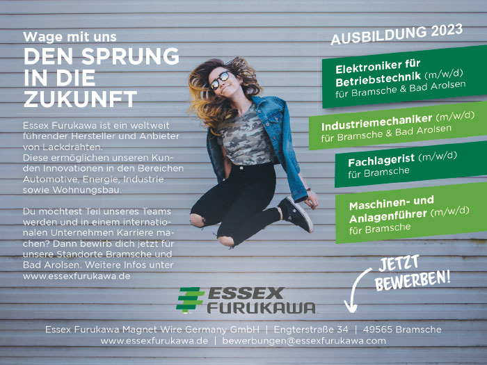 Freie Ausbildungsplätze Essex Furukawa Wire Germany GmbH