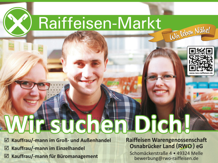 Freie Ausbildungsplätze - Raiffeisen Warengenossenschaft Osnabrücker ...