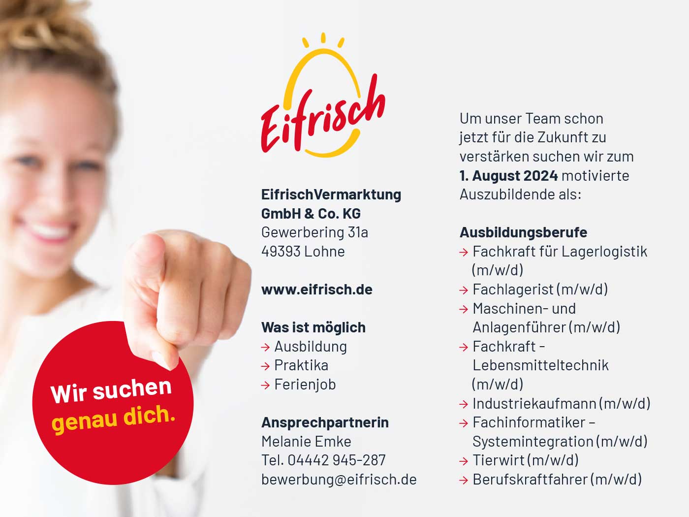 Eifrisch - Vermarktung Gmbh & Co. Kommanditgesellschaft www.ausbildung123.de